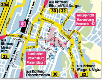 Innenstadtplan Ravensburg